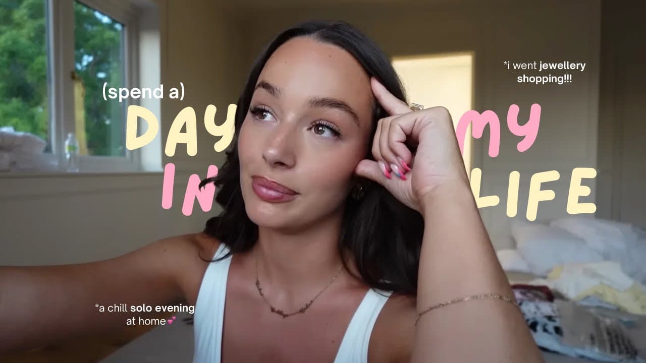 spend the day with me 🌸 | jewellery shopping, a solo evening + home life ✨