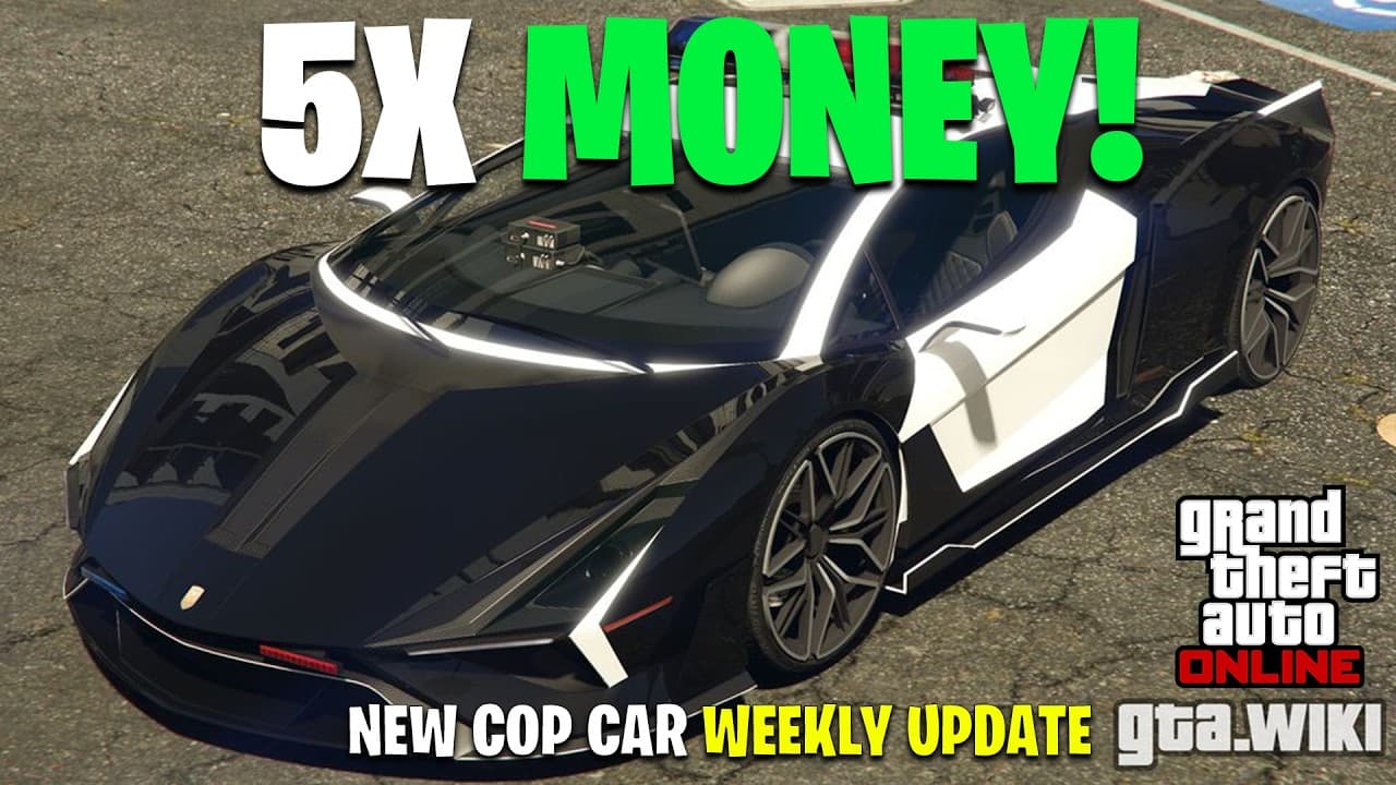GTA WEEKLY UPDATE! NEW SUPER COP CAR, 5X MONEY, DISCOUNTS & MORE!