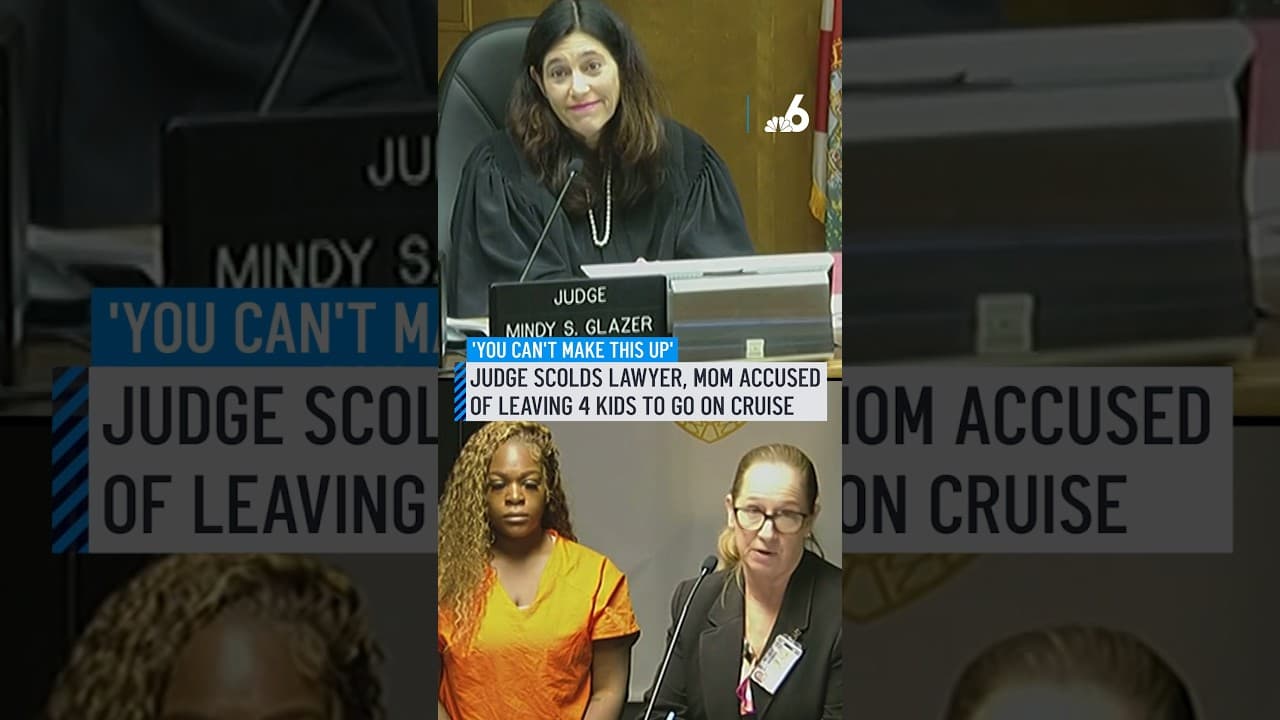 Judge scolds lawyer, mom accused of leaving 4 kids to go on cruise
