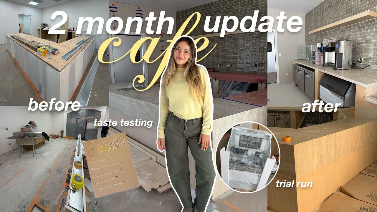 what 2 months of cafe construction is really like ☕️ hosting our first tasting