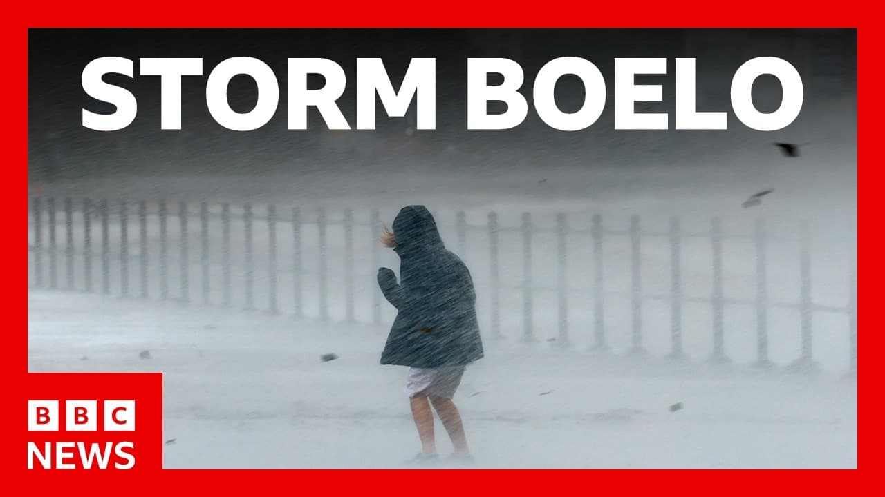 Storm Boelo brings floods, travel disruption, and power cuts for tens of thousands | BBC News