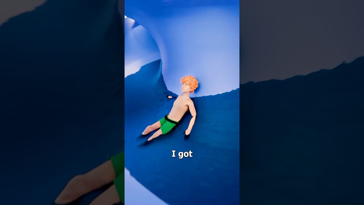 I Got Stuck In A Waterslide 😨