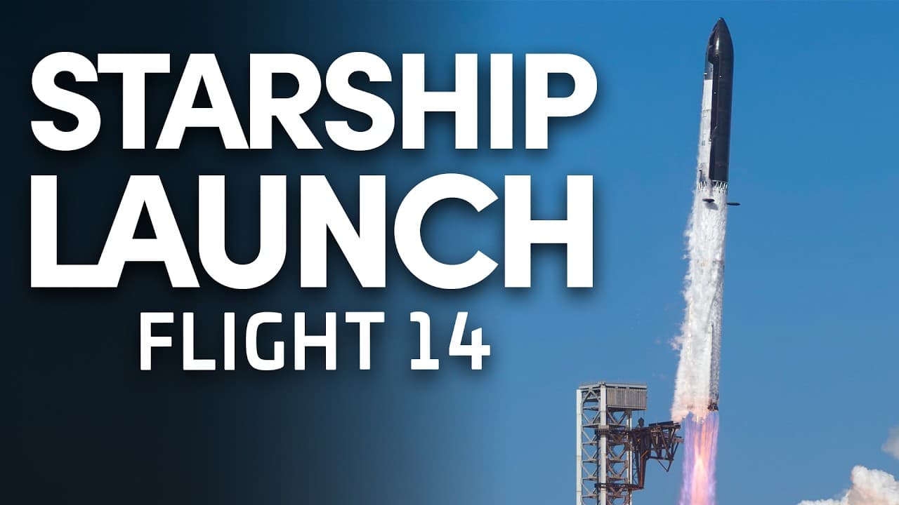 SpaceX Starship Flight 14 - Launch & Booster Splashdown - LAUNCH STREAM