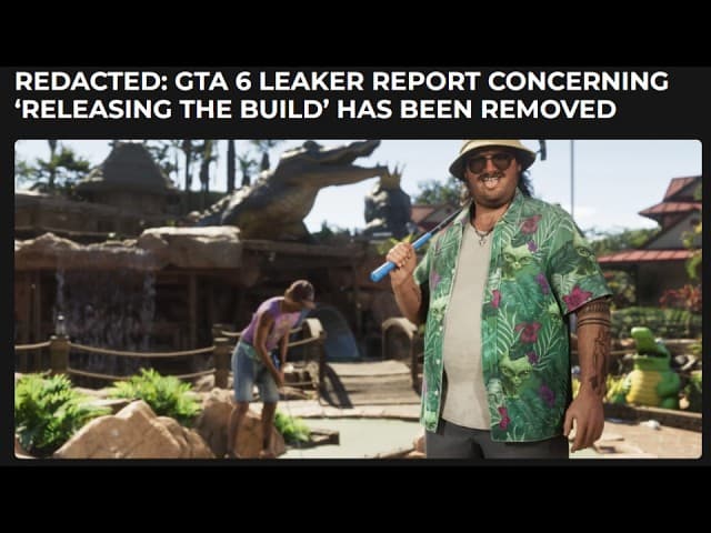 Huge GTA 6 Build Leak Threat Was Fake