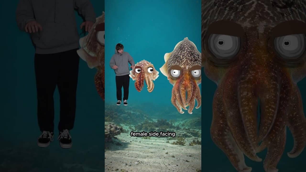 Mourning Cuttlefish Disguise Themselves as Females to Get Past Male Competition to Mate...
