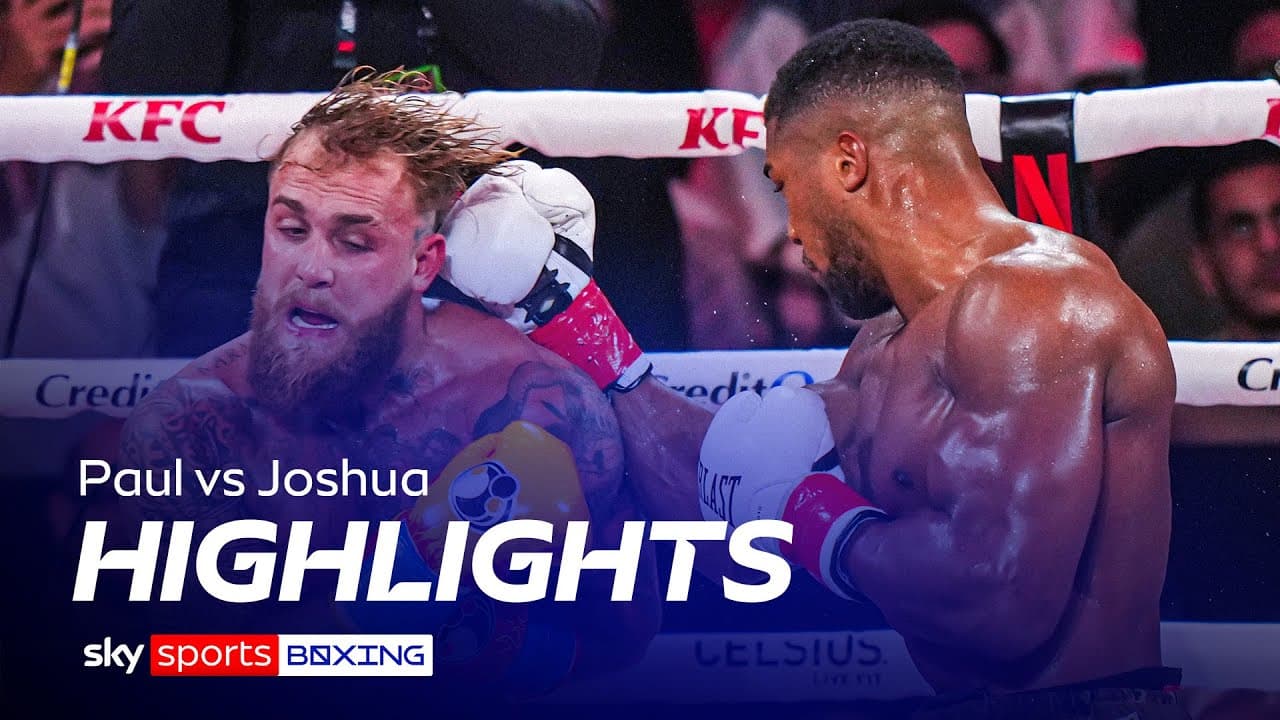 KO victory 💥| Jake Paul vs Anthony Joshua | Highlights