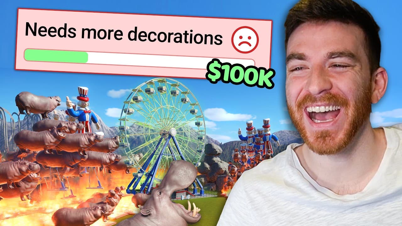 Planet Coaster, but you MUST make $100k