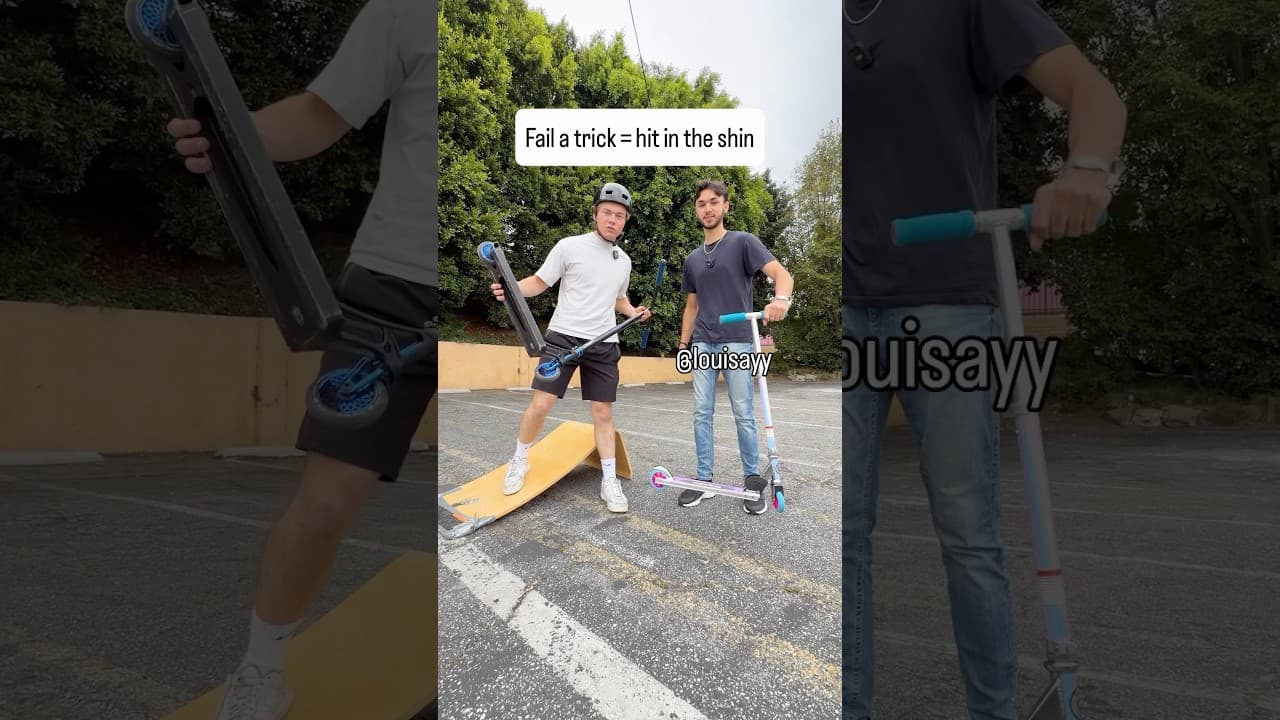 @ItsLouisAyy diabolical scooter shin hits😭