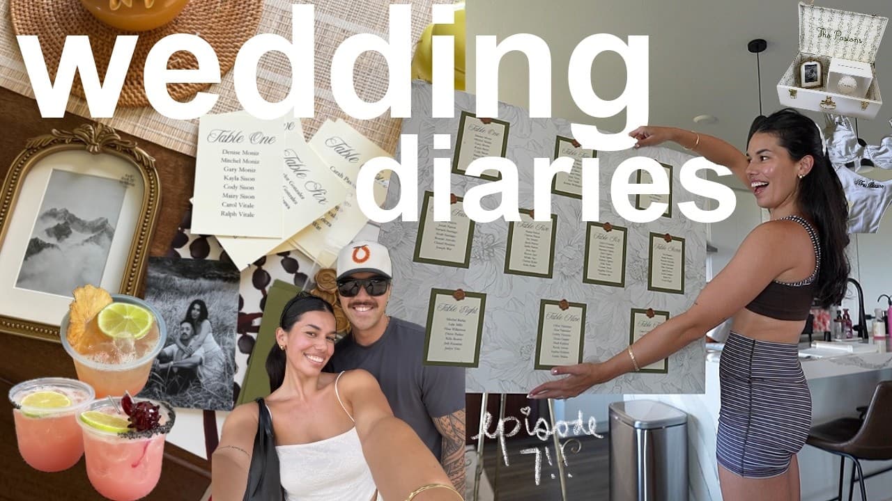 Wedding Diaries ๐๏ธ diy seating chart, etsy finds, drink tasting, & Q&A w Micah!!