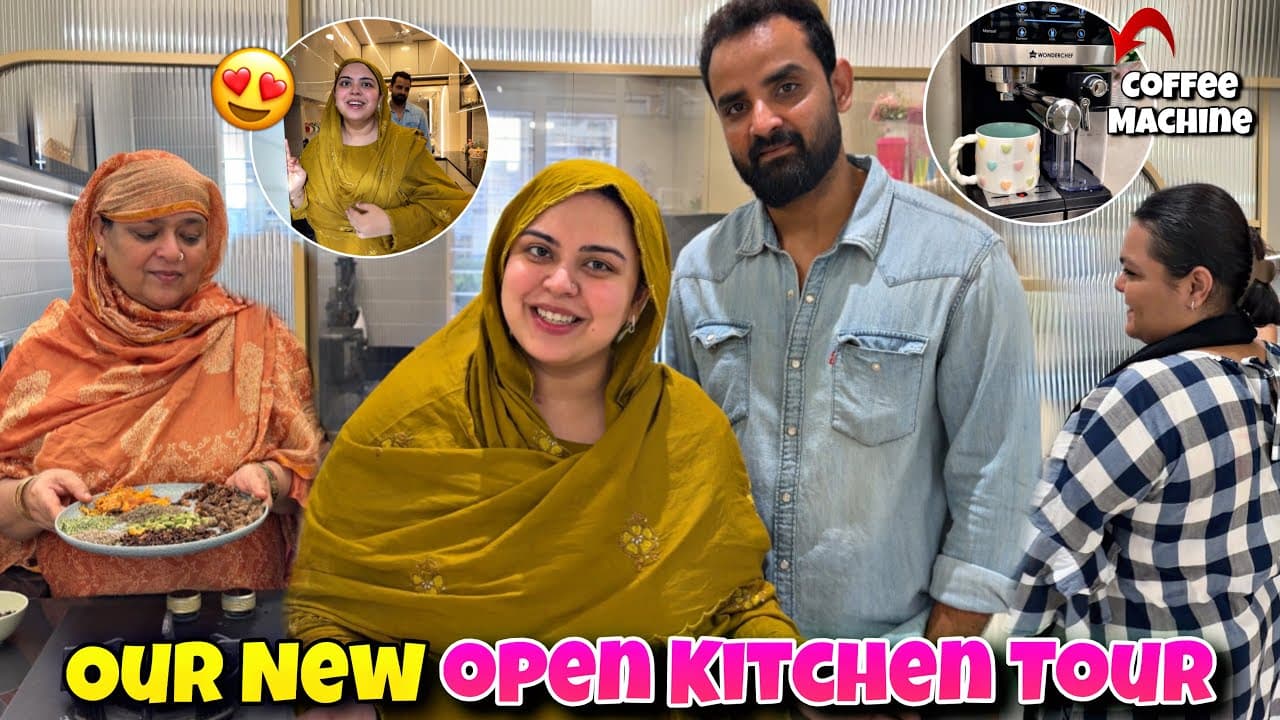 Finally My New Dream Kitchen Tour ✨😍 | Open kitchen Ammi aur Sasu maa ko pasand aaya ♥️