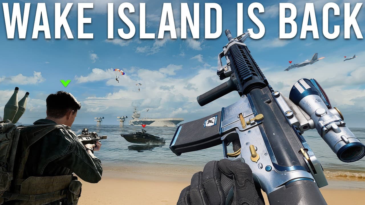 Battlefield 6 Wake Island and Carrier Strike Gameplay.