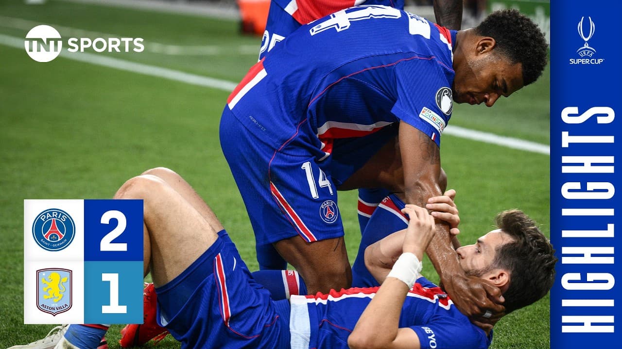 PSG Conquer Europe AGAIN! ๐ | PSG 2-1 Aston Villa | UEFA Super Cup Highlights