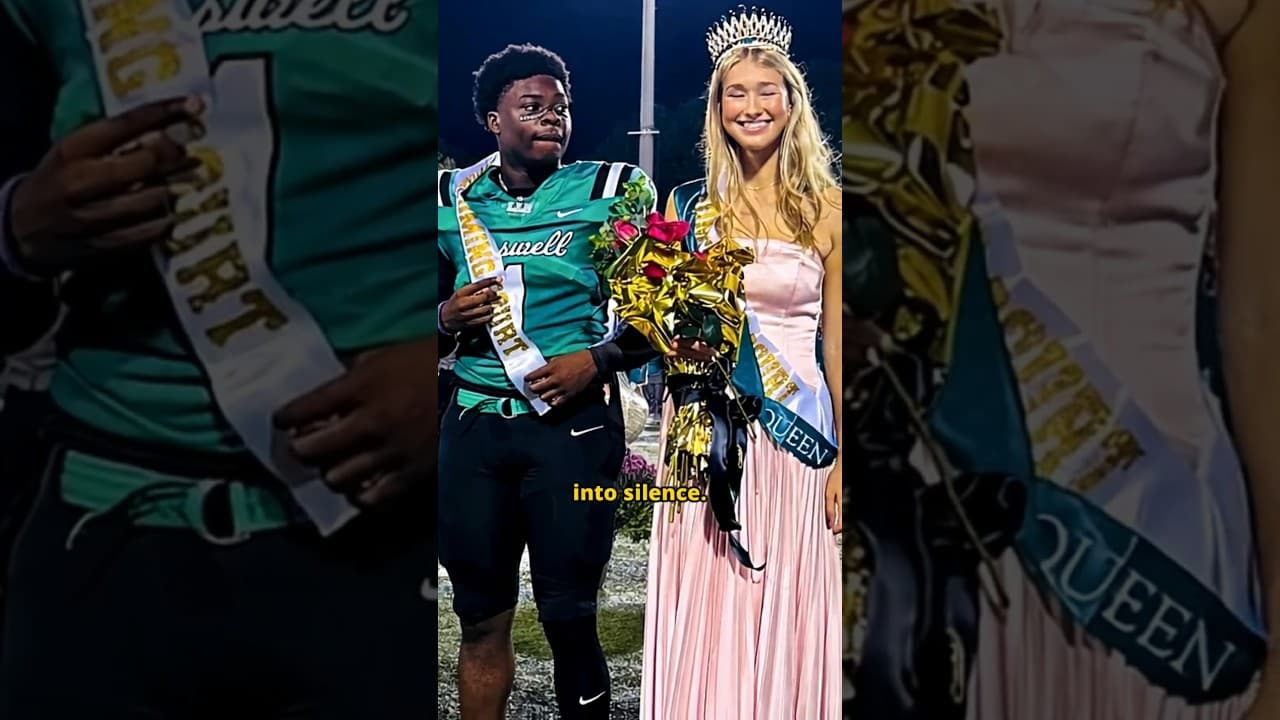 High School Quarterback Is Announced Homecoming King, Then Does Something No One Expected #shorts
