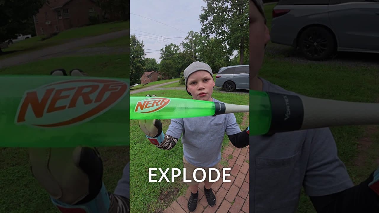 How Much Can a Nerf Vortex Bat Take?! π³ YouTube thumbnail