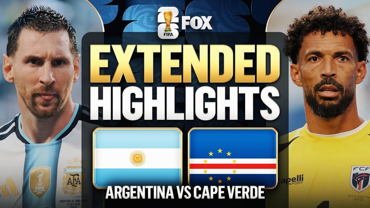 Argentina vs Cape Verde Highlights ๐๐ 2026 FIFA World Cupโข | Round of 32