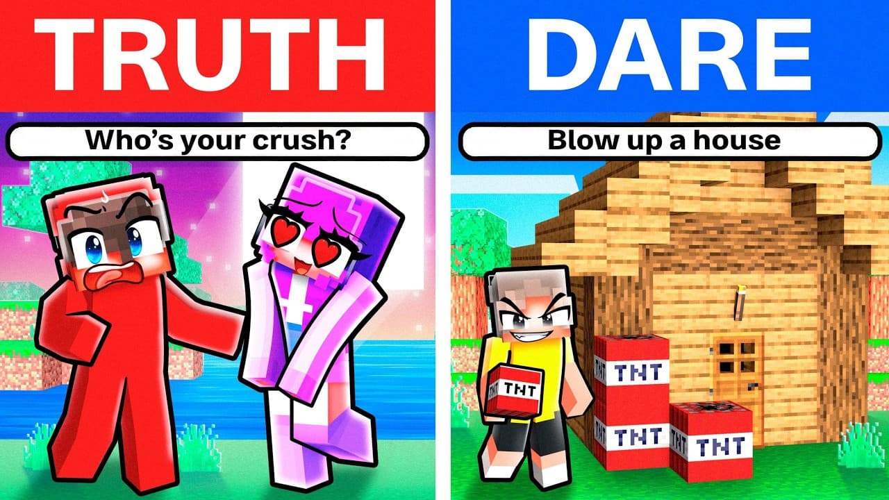 Minecraft but It’s TRUTH OR DARE!