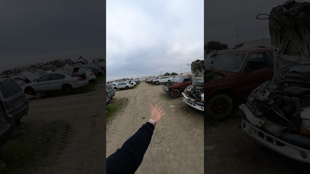 This junkyard find ALMOST paid for Christmas🎄 #lucky #junkyard #find #toyota #rare #truck #shorts