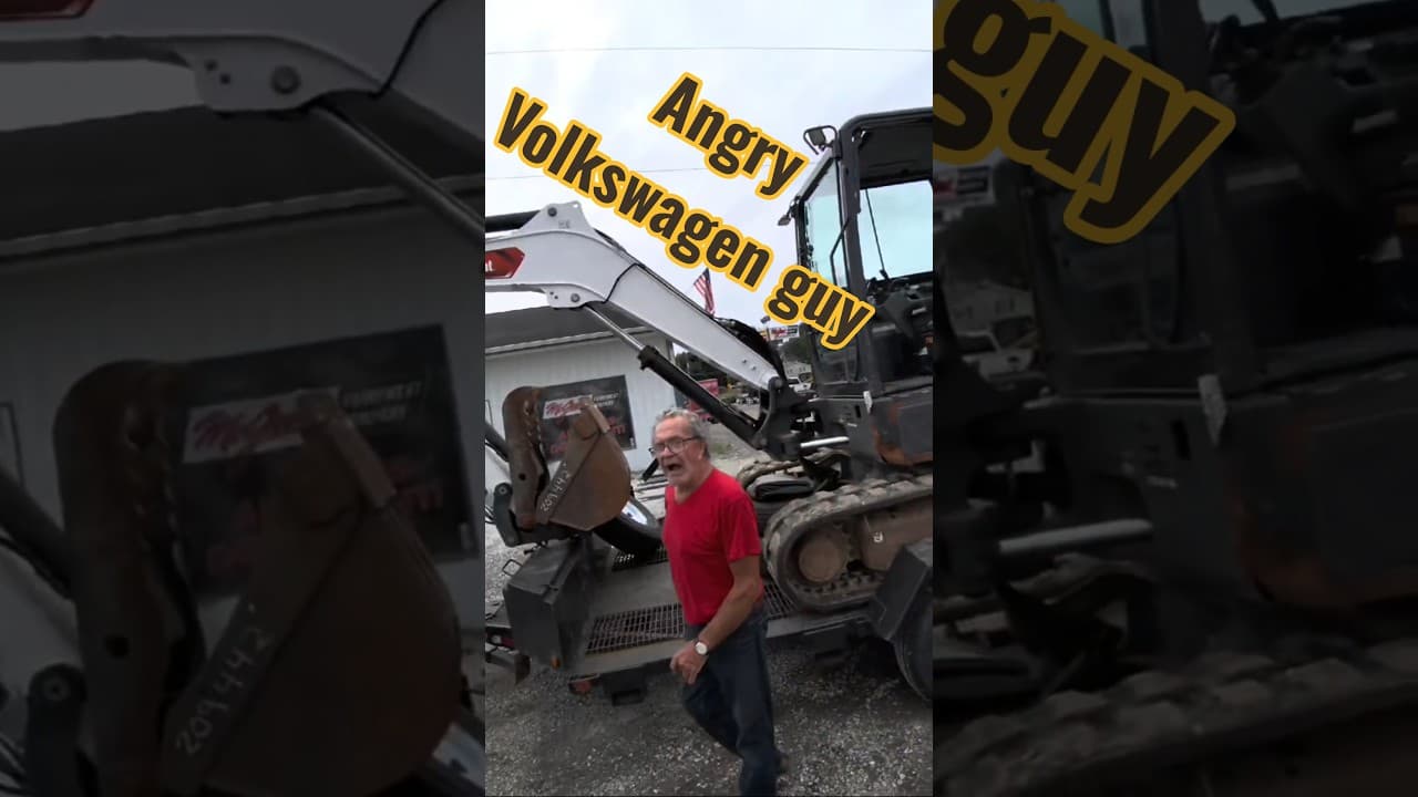 Angry Excavator Guy - Origin Story 😂 #shorts