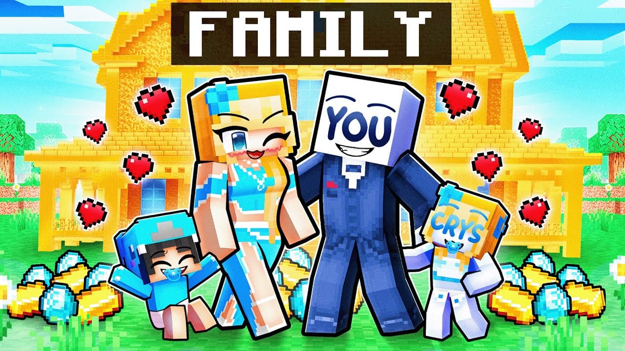 You Have A MILLIONAIRE Family in Minecraft!