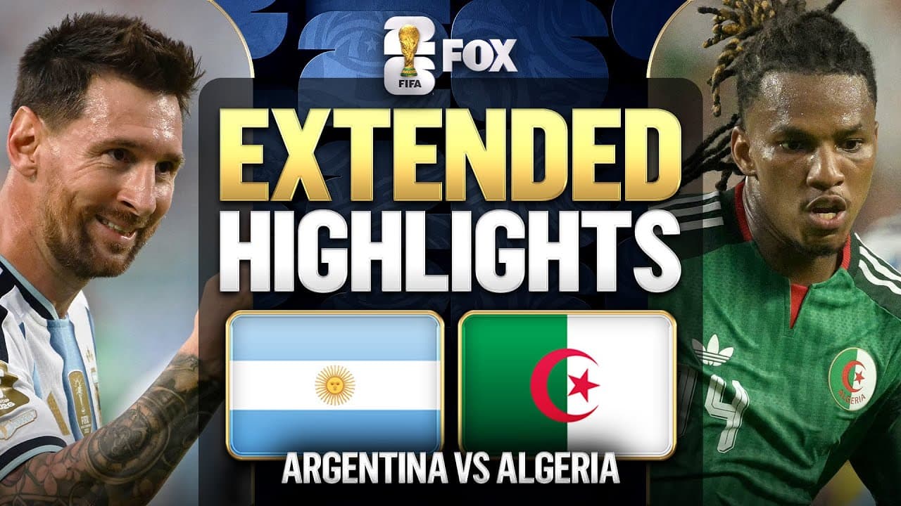 Argentina vs Algeria Extended Highlights ๐๐ 2026 FIFA World Cupโข
