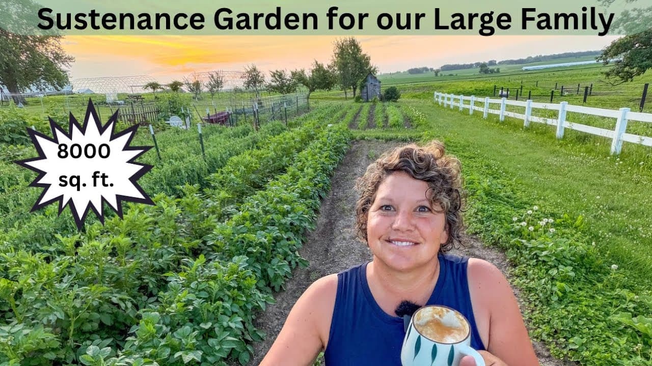 Touring our 8000 Square Feet Sustenance Garden