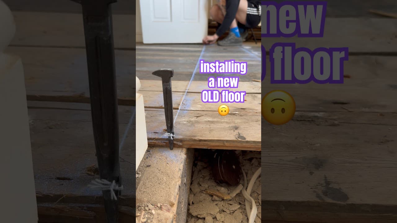 Installing a new OLD floor!?