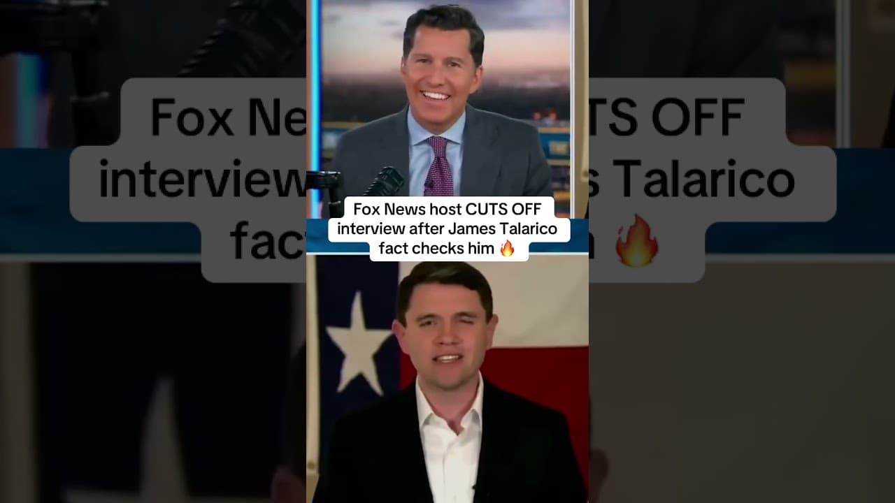 Fox News host CUTS OFF interview after James Talarico fact checks him