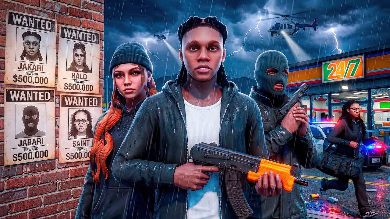 My GANG Became the MOST WANTED in GTA 5 RP..