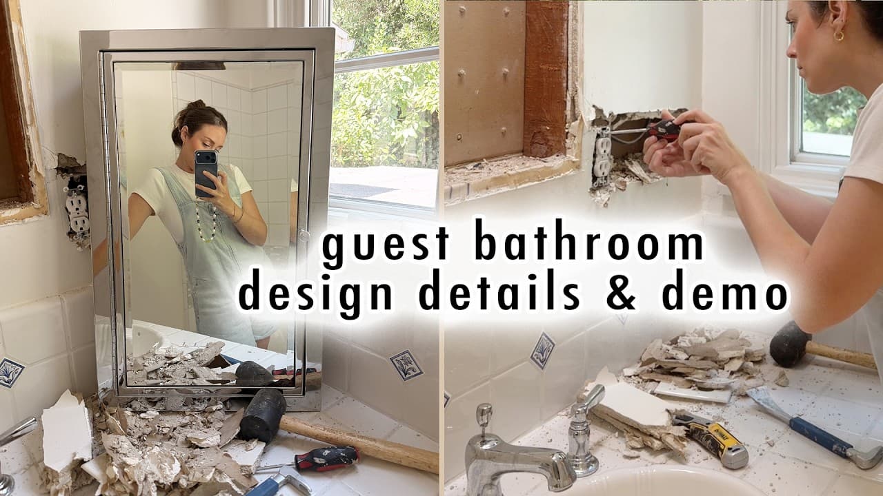guest bathroom design details & demo | MaCenna Lee