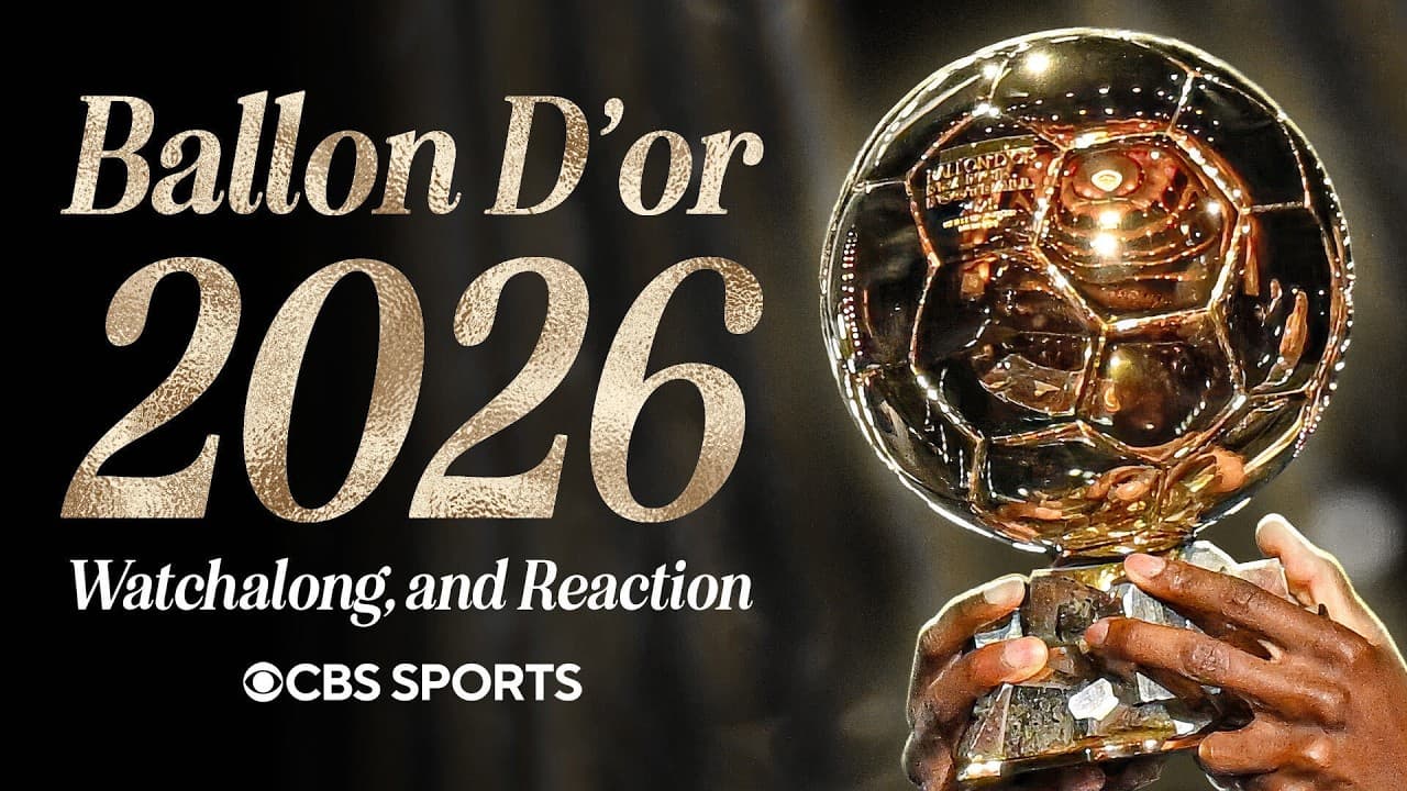 ๐ Scoreline LIVE: Ballon dโOr 2026 Watchalong | Winners, Snubs & Reactions YouTube thumbnail