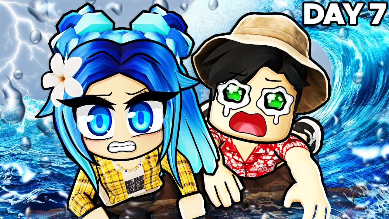 Surviving a DEADLY Ocean in Roblox Rusty Rafts!