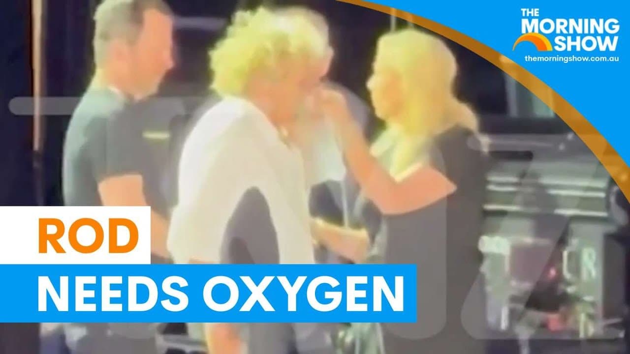 Rod Stewart receives oxygen on stage during Utah concert | The Morning Show