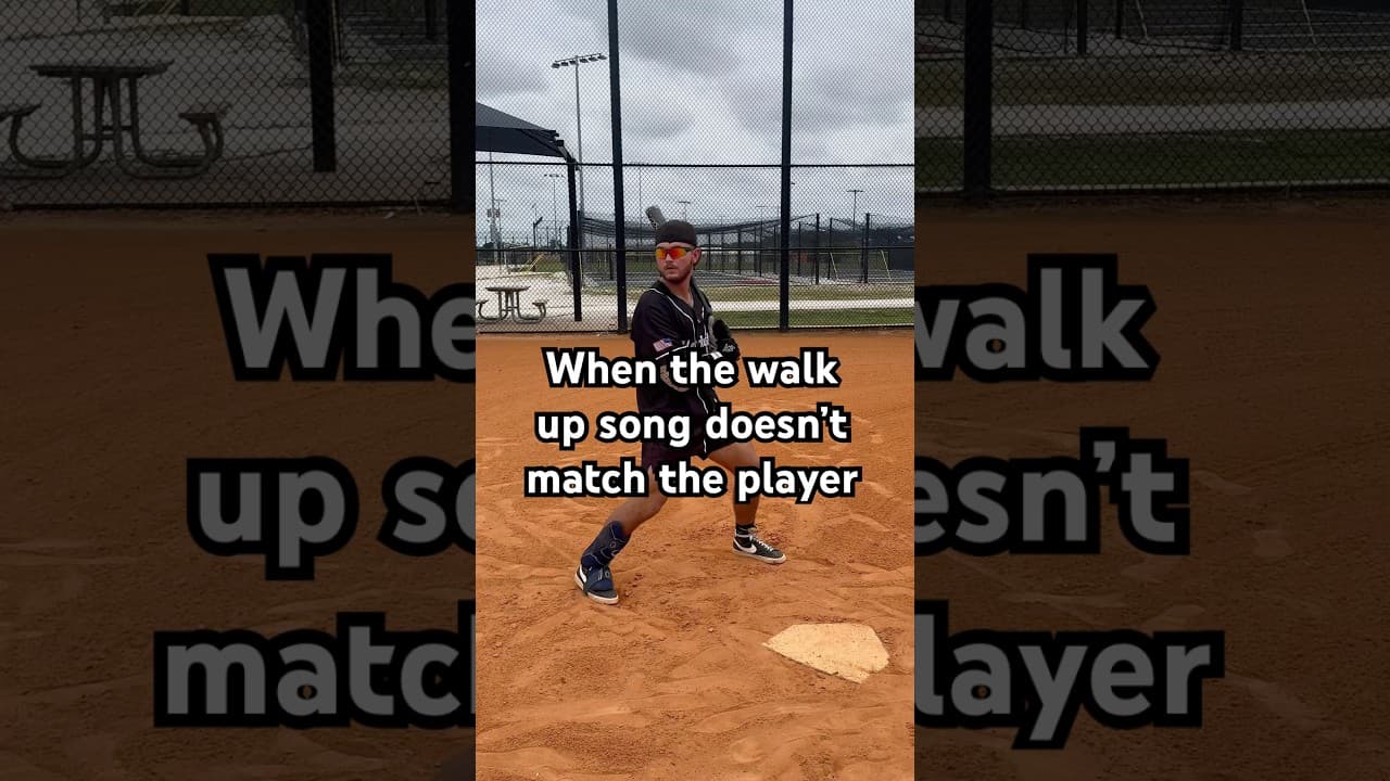 When the walk up song doesn’t match the player (Part 2) | #baseball #skit #content #shorts