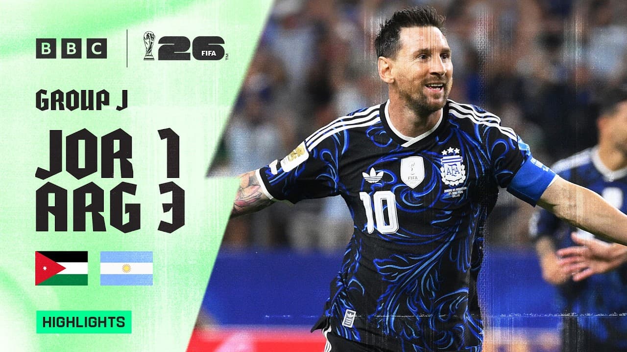 Jordan 1-3 Argentina Highlights ๐ฏ๐ด๐ฆ๐ท | ANOTHER RECORD TUMBLES | 2026 FIFA World Cup | Group J
