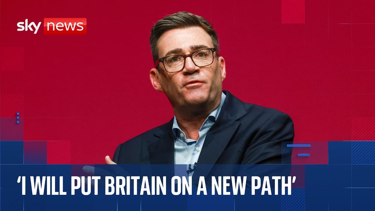Andy Burnham gives speech at Labour conference