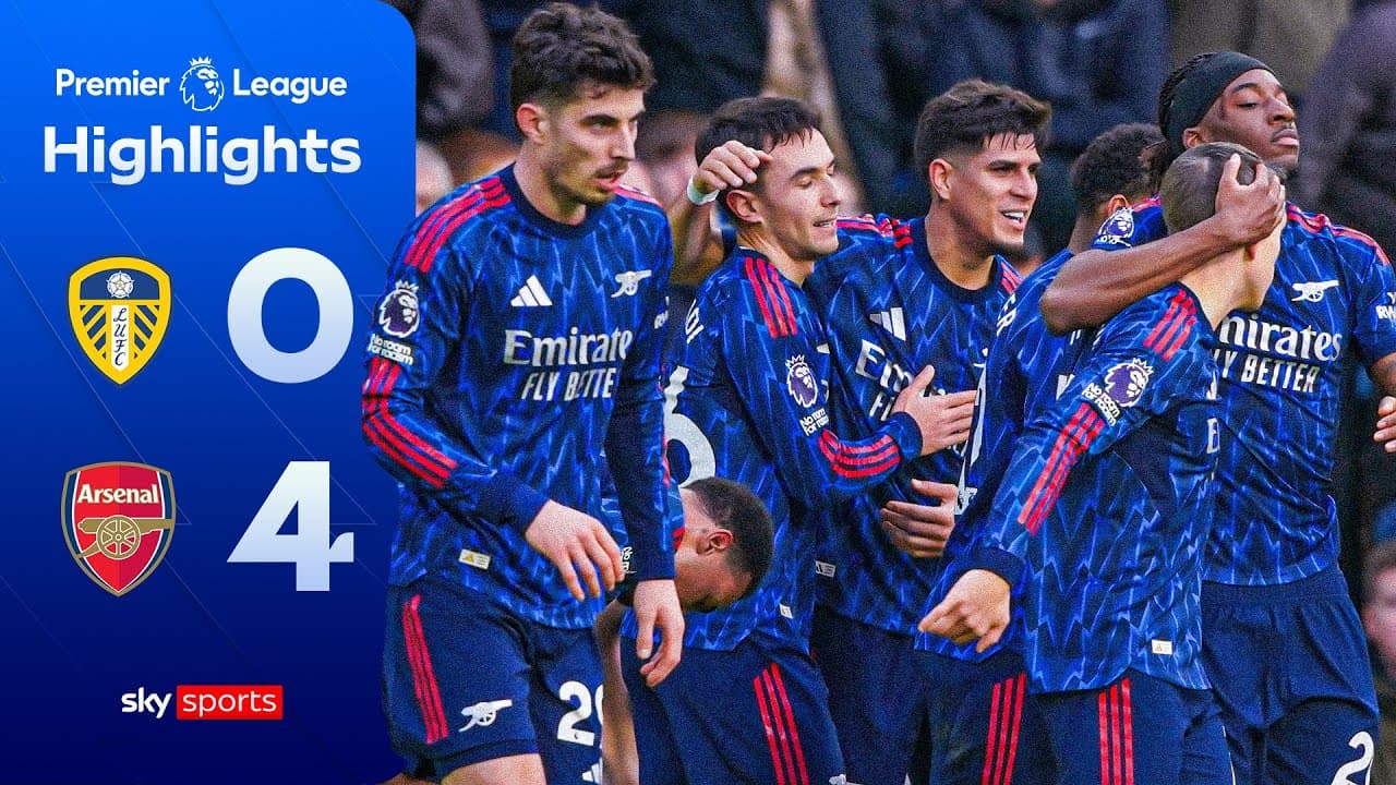 Gunners run RIOT to go seven points clear! 💥 | Leeds 0-4 Arsenal | Premier League Highlights
