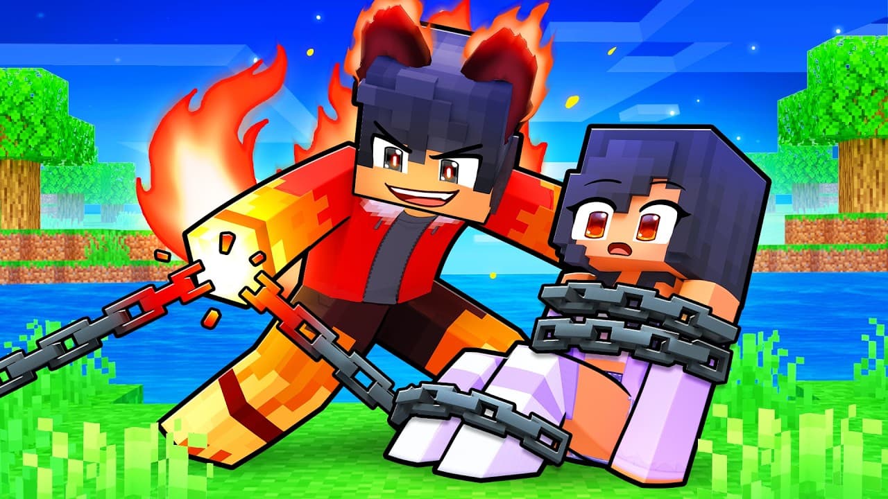 SAVED by the FIRE WOLF in Minecraft!