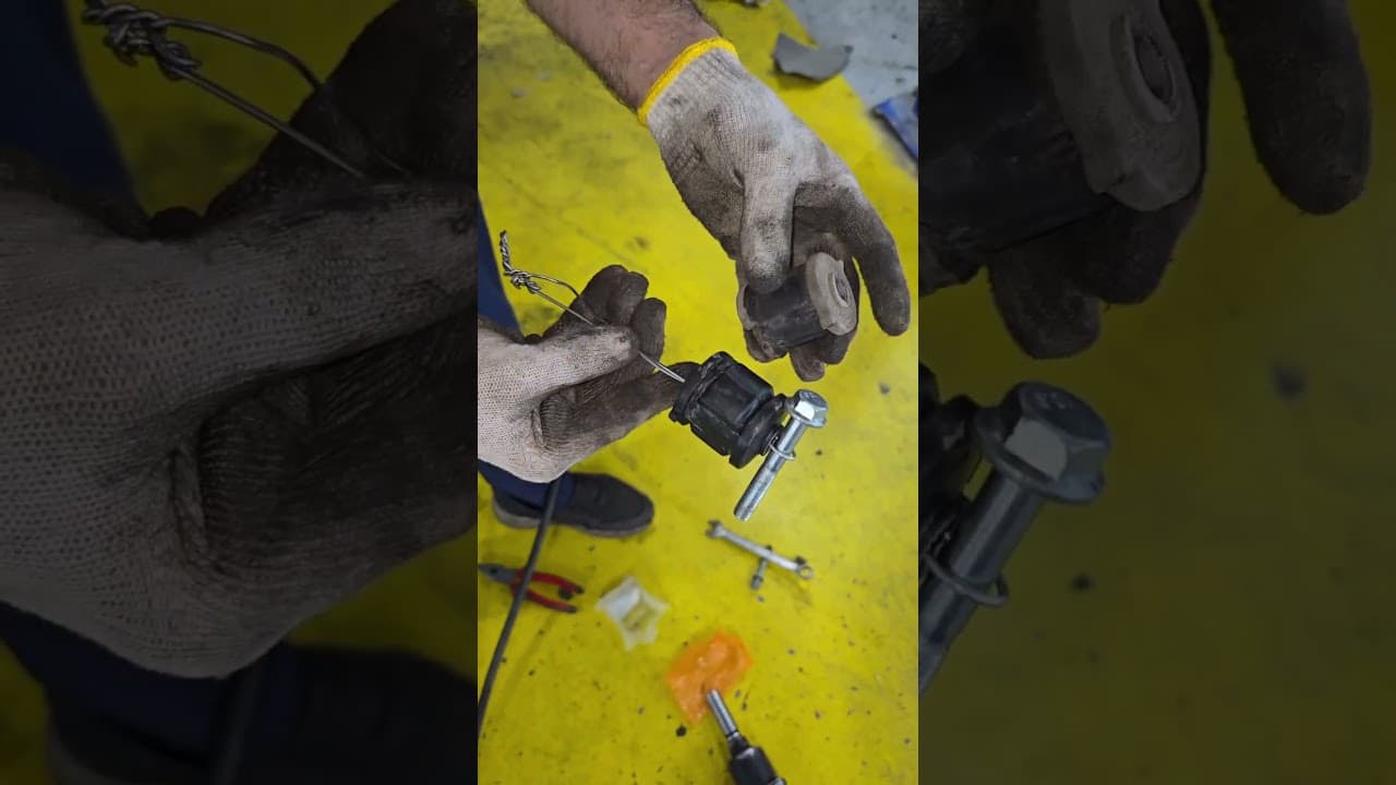 Toyota camry rear spindle bush installation trick #diy #automotive #mechanic #youtubeshorts