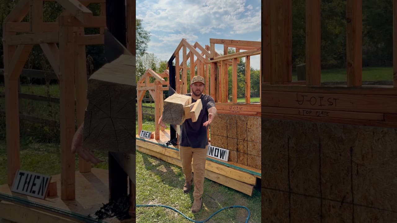 Was old framing better than New? 🤔 #framing #history #balloonframe #timberframe