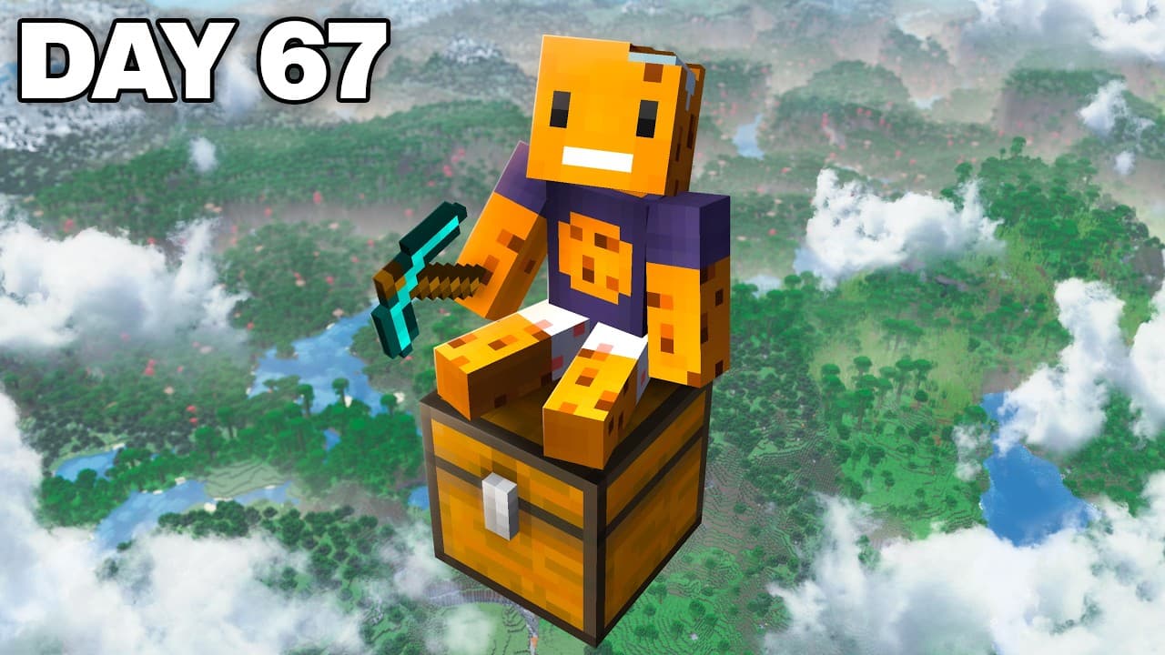 I Survived 100 Days on ONE CHEST in Minecraft Hardcore