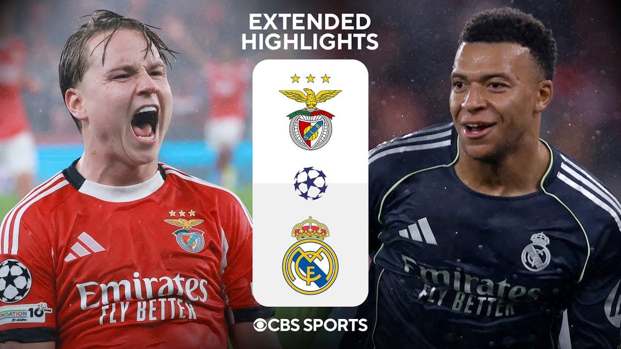 Benfica vs. Real Madrid: Extended Highlights | UCL League Phase MD 8 | CBS Sports Golazo