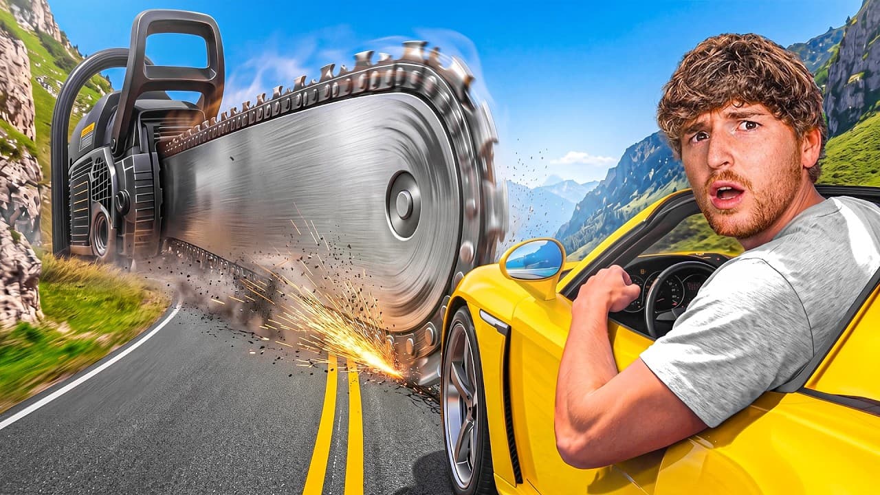 Testing Cars VS Huge Blades..