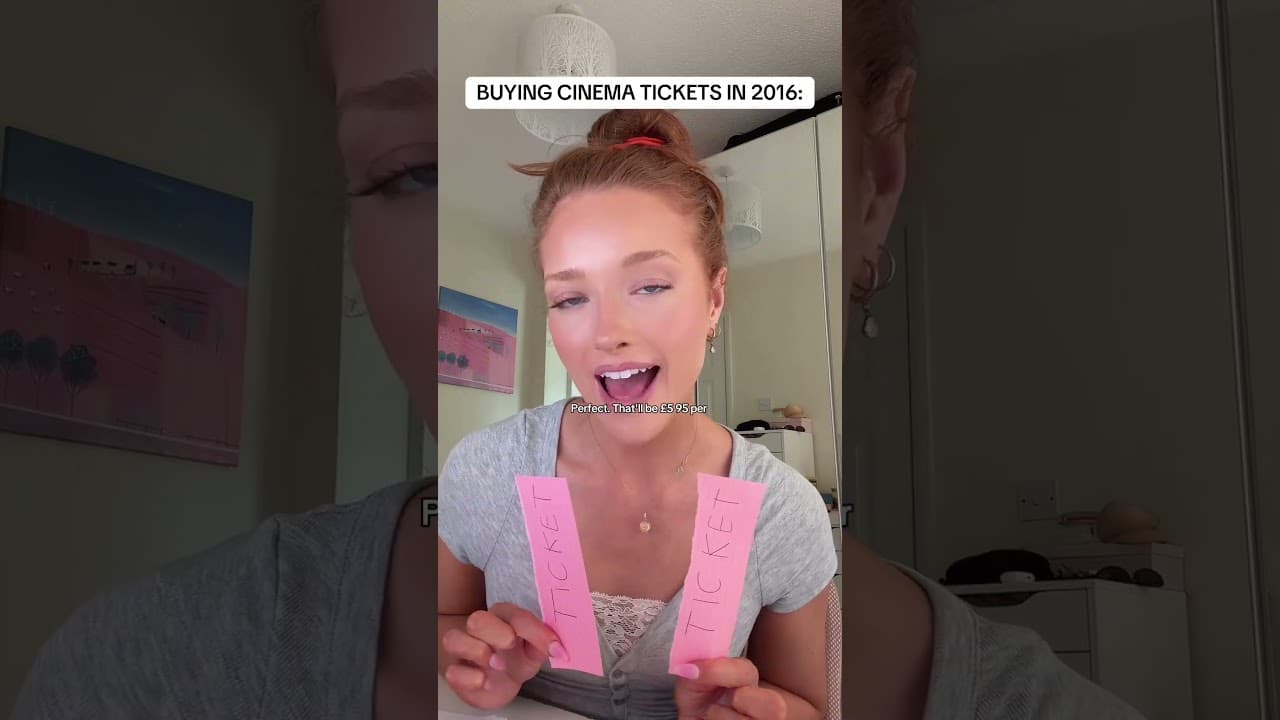 BUYING CINEMA TICKETS THROUGHOUT THE YEARS ðŸ˜: #fyp #costofliving #cinematickets #throughtheyears
