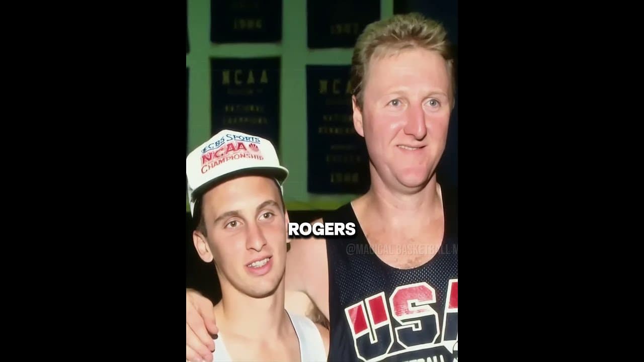 Larry Bird taught the college students a lesson with his trash talk #nba #mvptime #usa