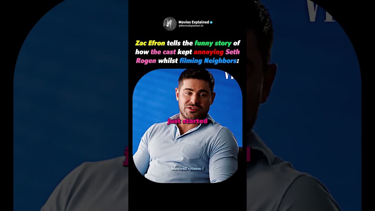 How Zac Efron And The Cast Kept Annoying Seth Rogen ๐๐ฌ