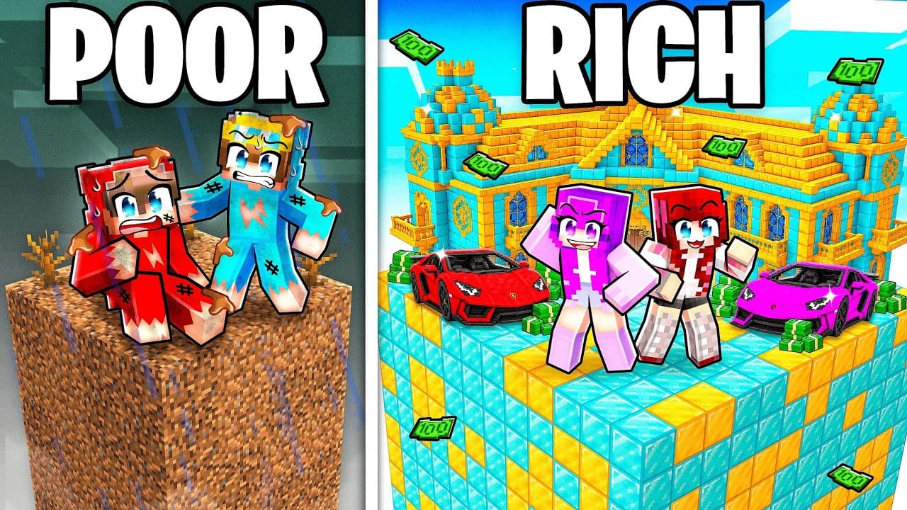 Boys vs Girls: POOR to RICH Chunk Battle!