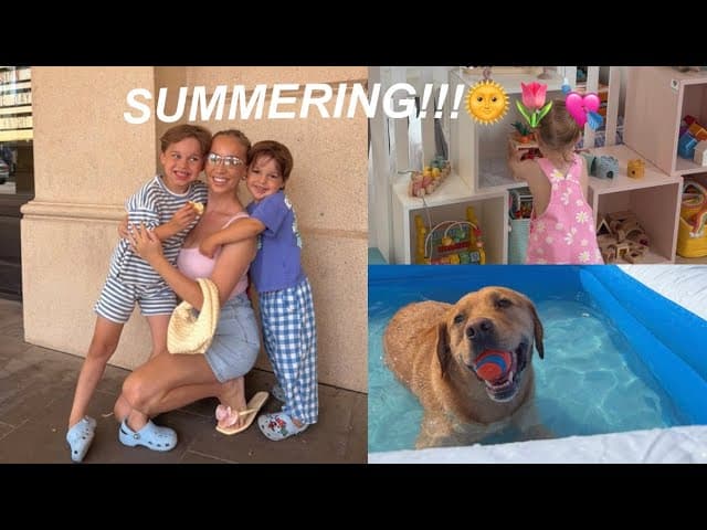 SURVIVING THE HEATWAVE w kids + HUGE amazon haul!