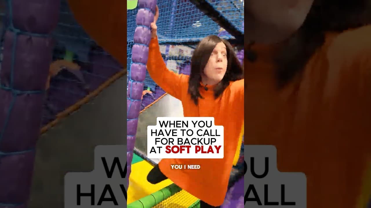 Time to call Soft Play Security👮♂️😉#mum #softplay #ytshorts #halfterm #family 🥳
