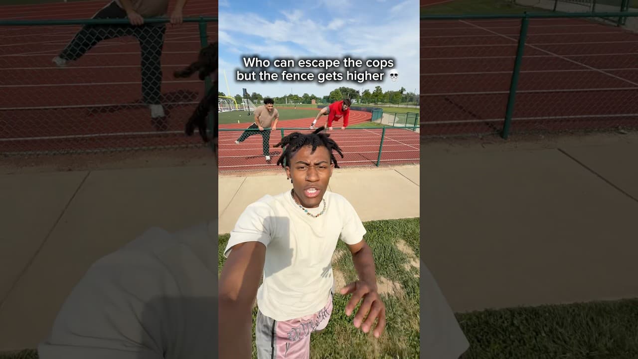 Escaping Police but the Fence gets Higher💀 YouTube thumbnail