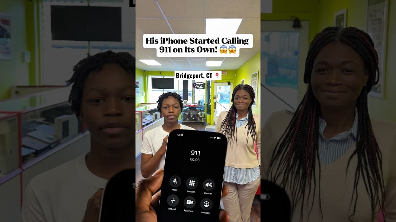 His iPhone Wouldn’t STOP Calling 911! 🚨😱 #shorts